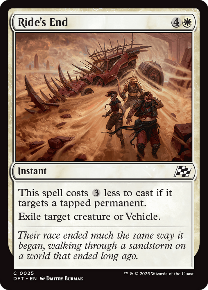 Ride's End [Aetherdrift] Magic: The Gathering