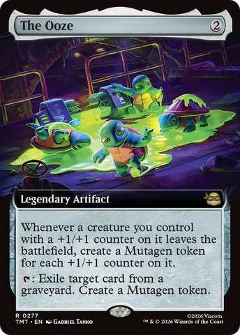 The Ooze (Extended Art) [Teenage Mutant Ninja Turtles] Magic: The Gathering