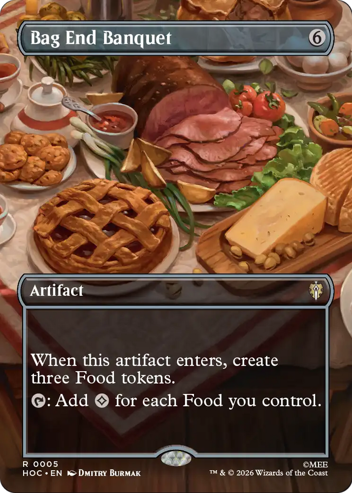 Bag End Banquet (Borderless) [The Hobbit: Eternal-Legal] Magic: The Gathering