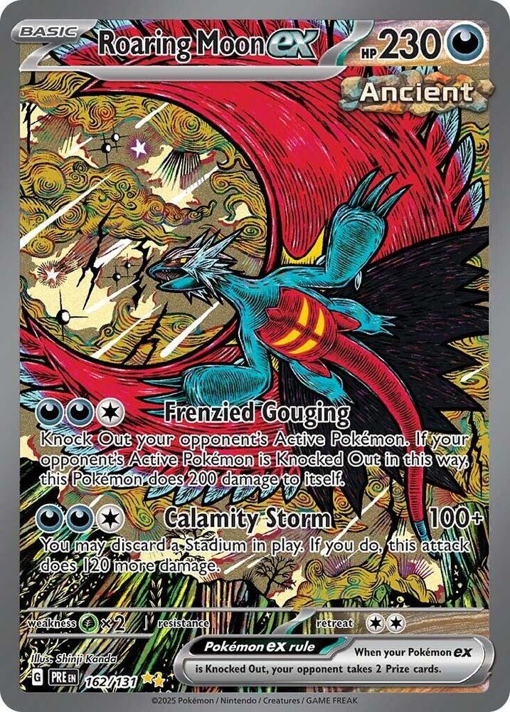 Roaring Moon ex (162/131) [Scarlet & Violet: Prismatic Evolutions] Pokémon