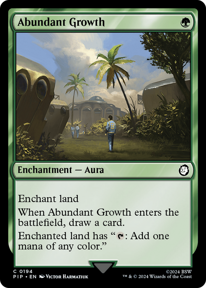 Abundant Growth [Fallout] Magic: The Gathering