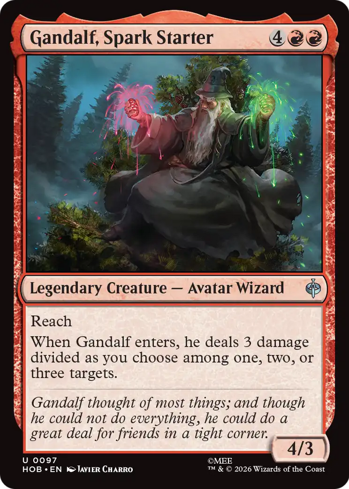 Gandalf, Spark Starter [The Hobbit] Magic: The Gathering