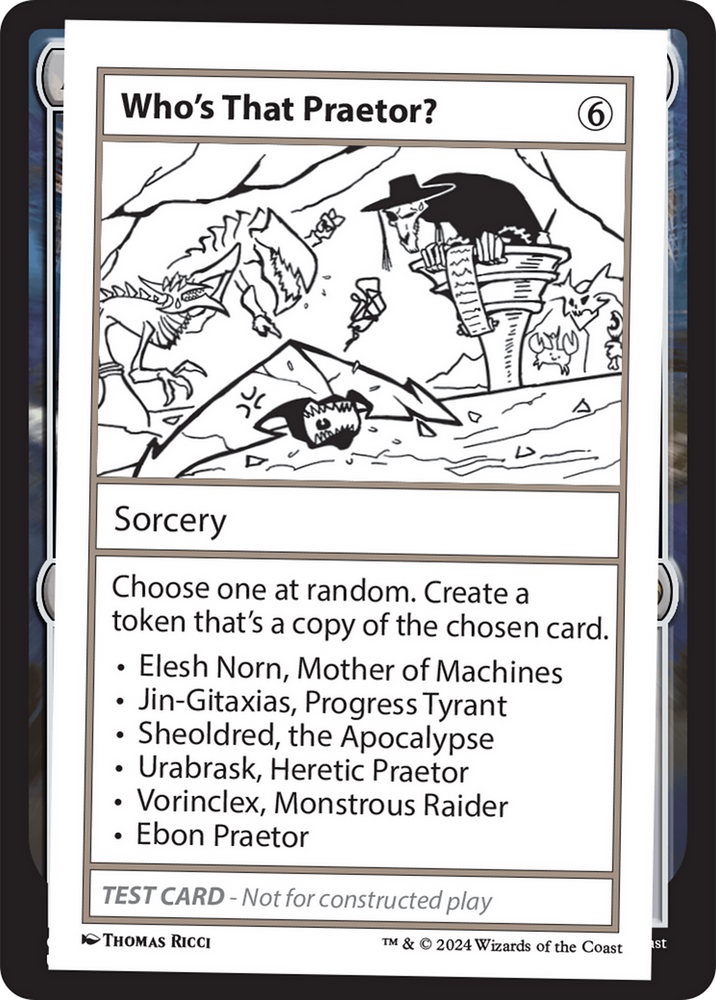 Who's That Praetor? [Mystery Booster 2 Playtest Cards] Magic: The Gathering