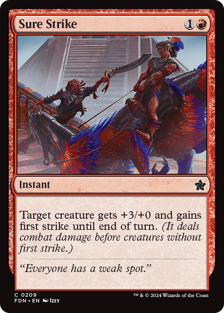Sure Strike [Foundations] Magic: The Gathering
