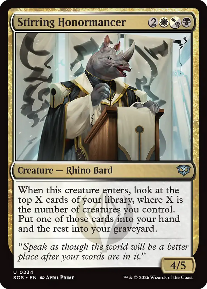 Stirring Honormancer [Secrets of Strixhaven] Magic: The Gathering
