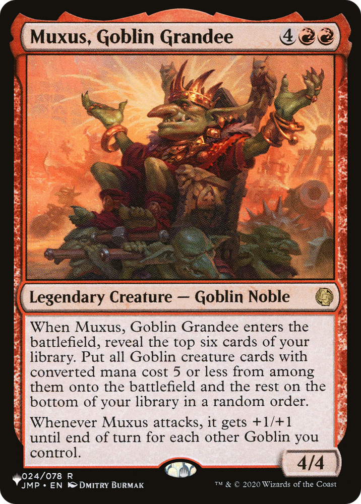 Muxus, Goblin Grandee [The List] Magic: The Gathering