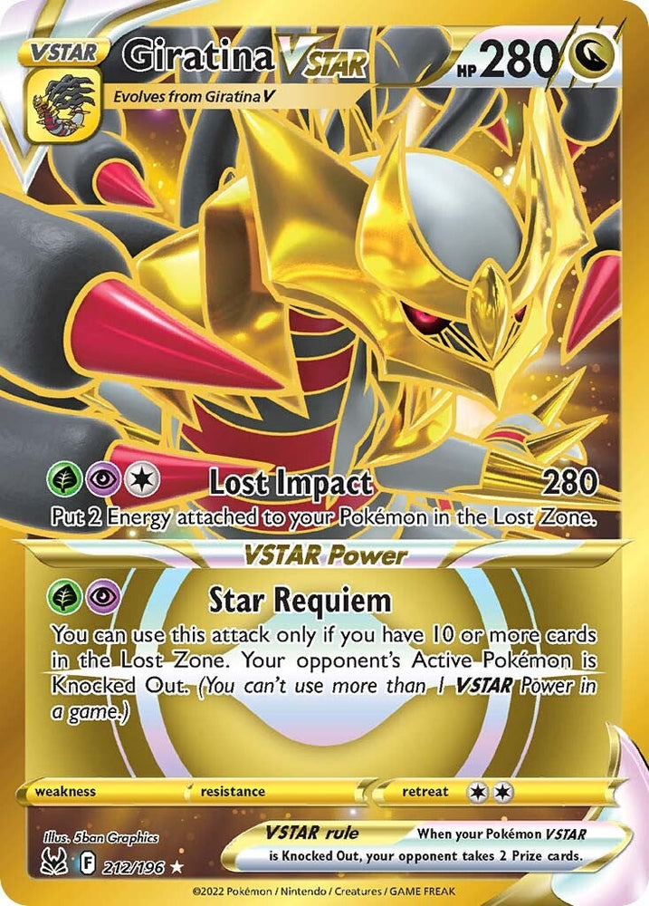 Giratina VSTAR (212/196) [Sword & Shield: Lost Origin] Pokémon