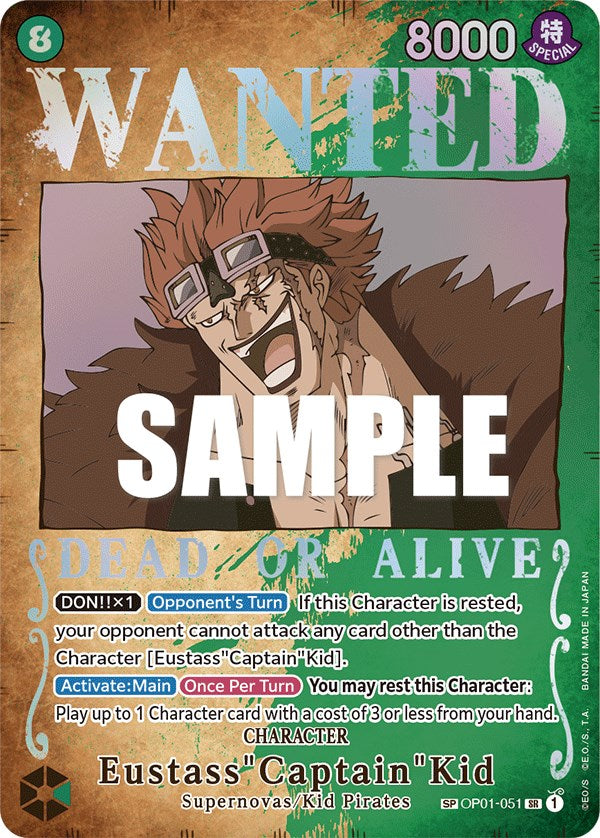 Eustass"Captain"Kid (Wanted Poster) [Pillars of Strength] Bandai
