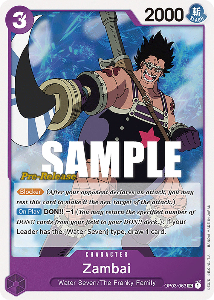 Zambai [Pillars of Strength Pre-Release Cards] Bandai