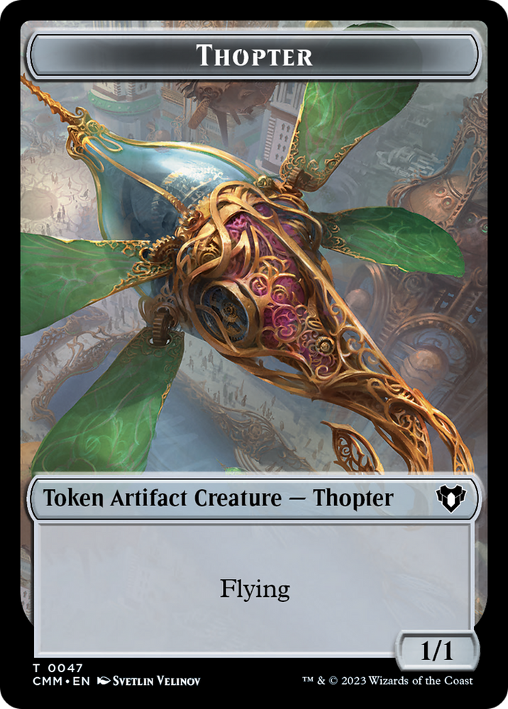 Thopter // Construct (41) Double-Sided Token [Commander Masters Tokens] Magic: The Gathering