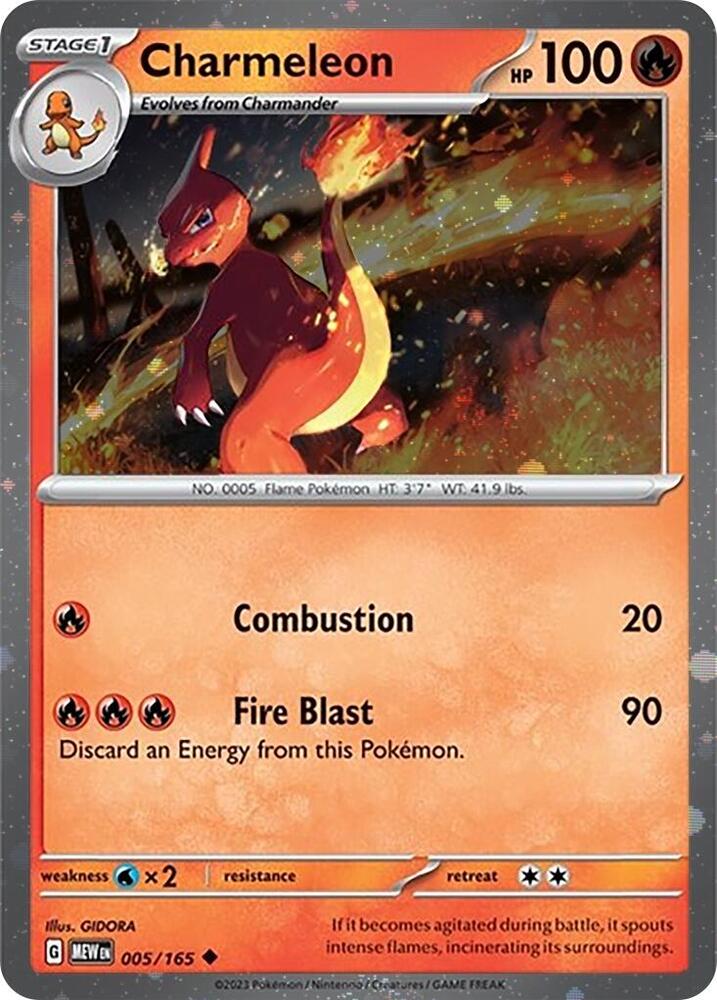 Charmeleon (005) (Cosmos Holo) [Scarlet & Violet: Black Star Promos] Pokémon