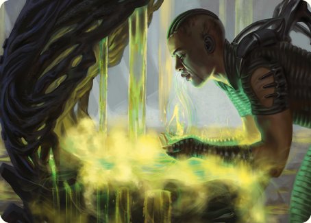Necrogen Communion Art Card [Phyrexia: All Will Be One Art Series] Magic: The Gathering