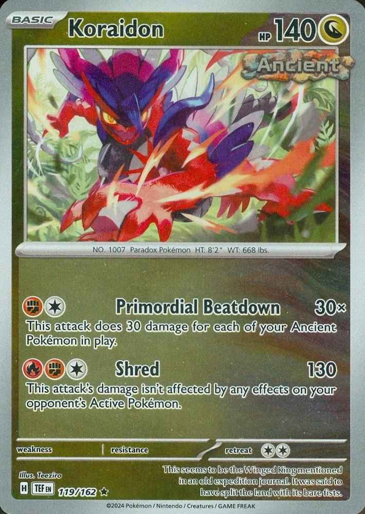 Koraidon (119/162) [Scarlet & Violet: Temporal Forces] Pokémon