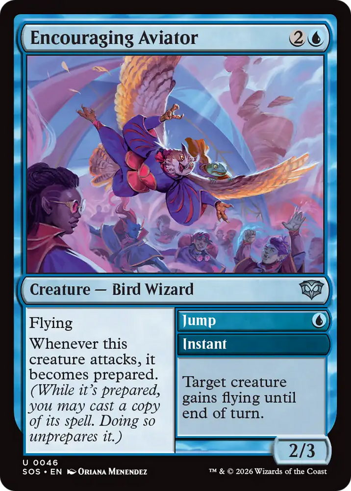 Encouraging Aviator [Secrets of Strixhaven] Magic: The Gathering