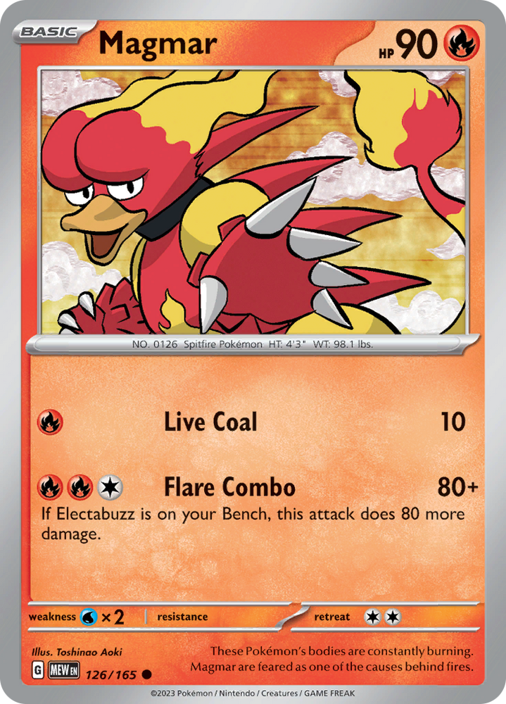 Magmar (126/165) [Scarlet & Violet 151] Pokémon