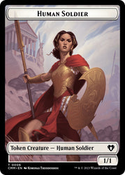 Human Soldier // Zombie (0013) Double-Sided Token [Commander Masters Tokens] Magic: The Gathering