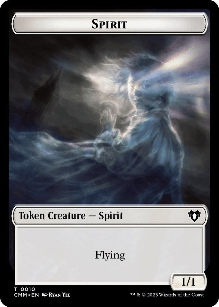 Spirit (0010) // Satyr Double-Sided Token [Commander Masters Tokens] Magic: The Gathering