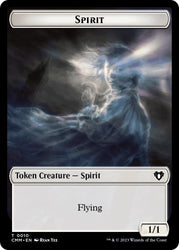 Spirit (0010) // Satyr Double-Sided Token [Commander Masters Tokens] Magic: The Gathering