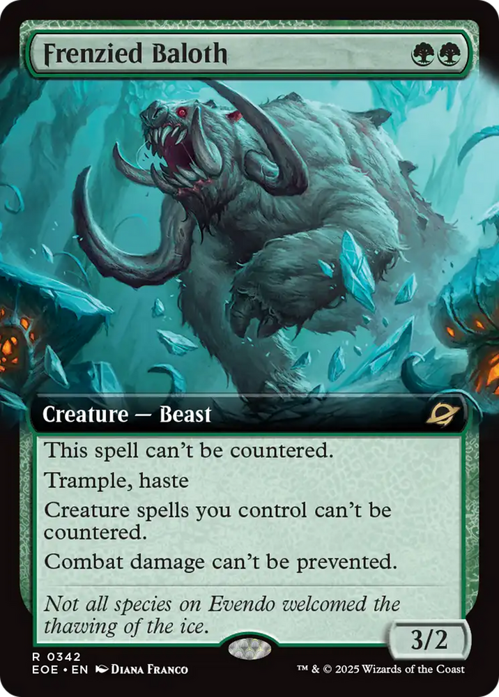 Frenzied Baloth (Extended Art) [Edge of Eternities] Magic: The Gathering