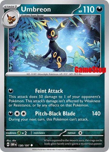 Umbreon (130/197) (GameStop Exclusive) [Scarlet & Violet: Black Star Promos] Pokémon