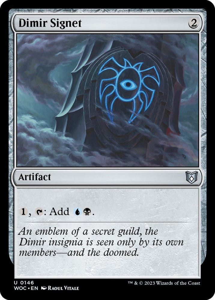 Dimir Signet [Wilds of Eldraine Commander] Magic: The Gathering
