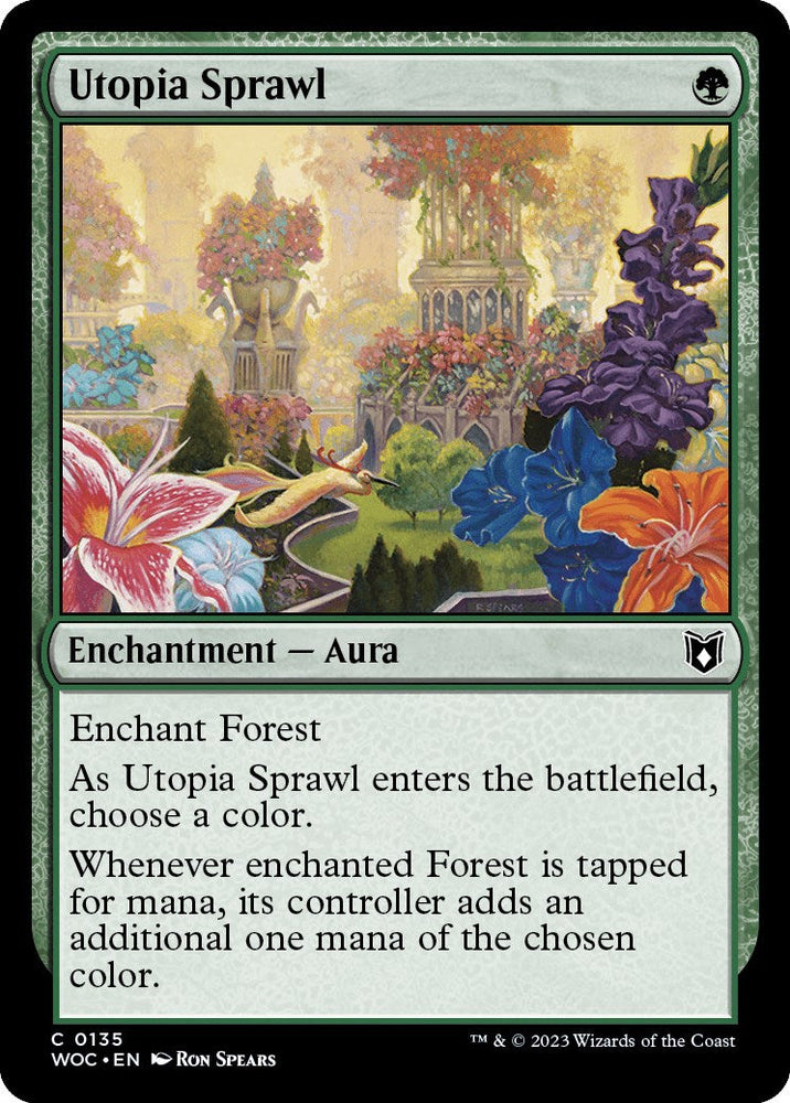 Utopia Sprawl [Wilds of Eldraine Commander] Magic: The Gathering