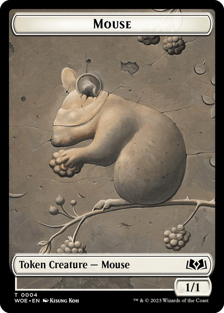 Mouse Token [Wilds of Eldraine Tokens] Magic: The Gathering