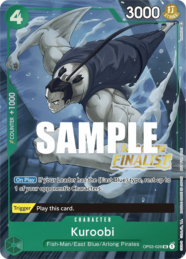 Kuroobi (Online Regional 2023) [Finalist] [One Piece Promotion Cards] Bandai