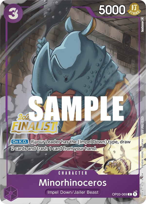 Minorhinoceros (Online Regional 2023) [Finalist] [One Piece Promotion Cards] Bandai