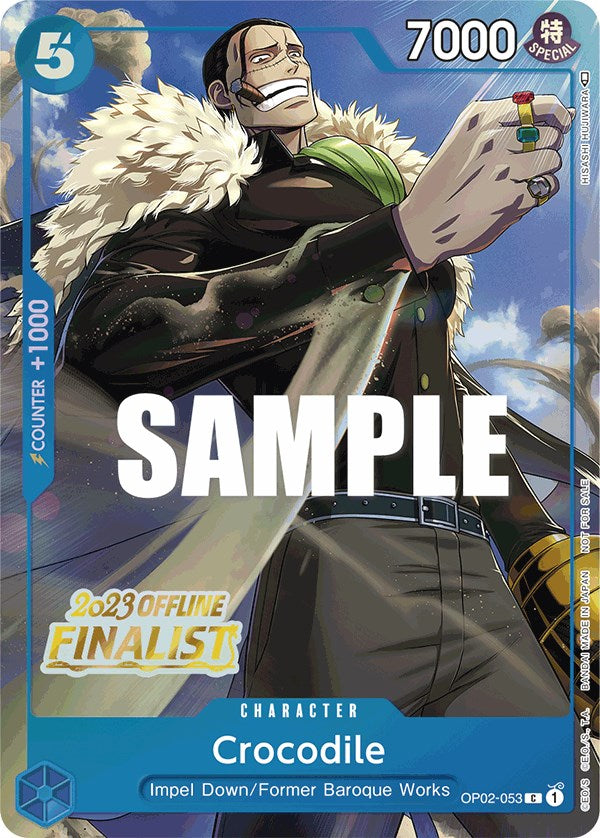 Crocodile (Offline Regional 2023) [Finalist] [One Piece Promotion Cards] Bandai