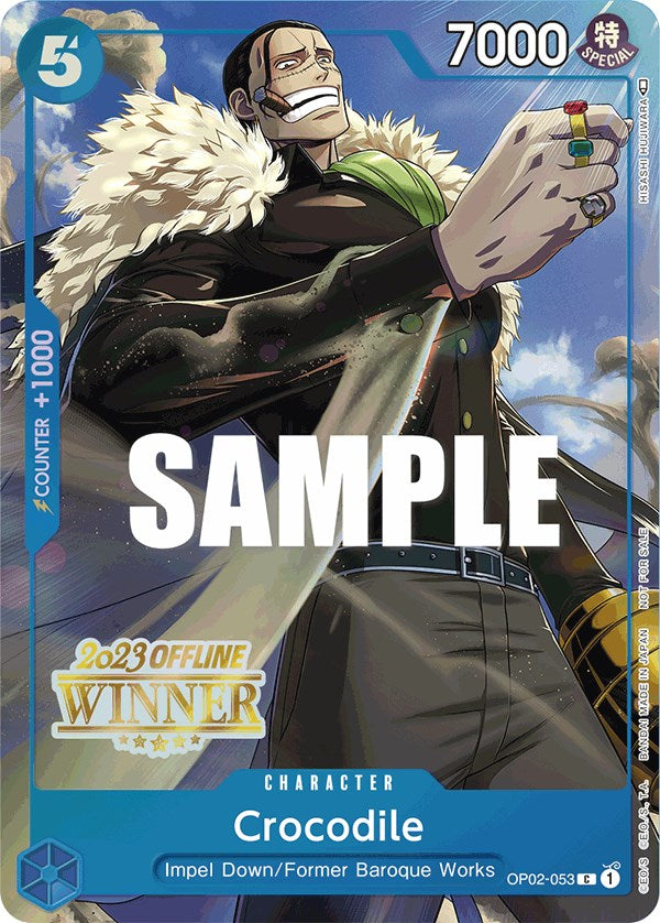 Crocodile (Offline Regional 2023) [Winner] [One Piece Promotion Cards] Bandai