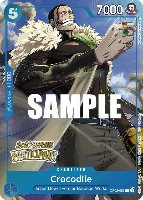 Crocodile (Offline Regional 2023) [Participant] [One Piece Promotion Cards] Bandai