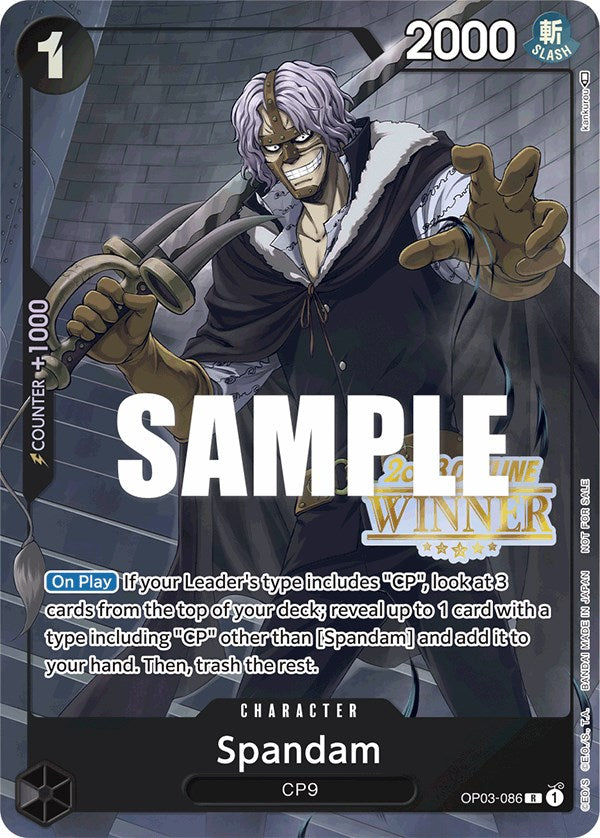 Spandam (Offline Regional 2023) [Winner] [One Piece Promotion Cards] Bandai
