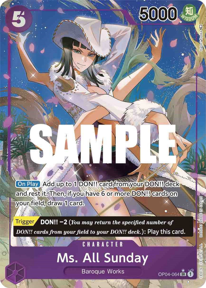 Ms. All Sunday (Alternate Art) [Kingdoms of Intrigue] Bandai