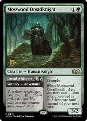 Mosswood Dreadknight // Dread Whispers (Promo Pack) [Wilds of Eldraine Promos] Magic: The Gathering