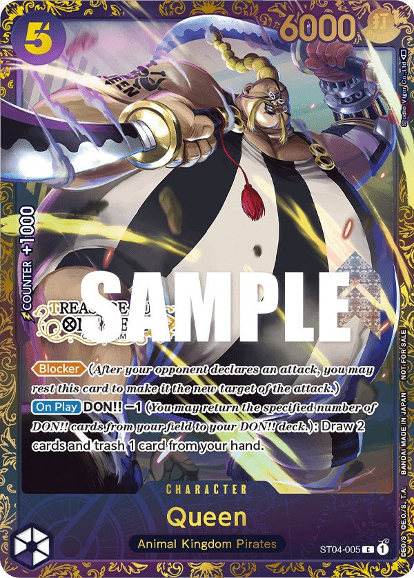 Queen (Treasure Cup) [One Piece Promotion Cards] Bandai