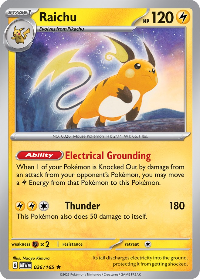Raichu (026/165) [Scarlet & Violet 151] Pokémon