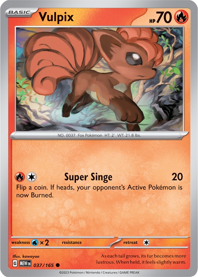 Vulpix (037/165) [Scarlet & Violet 151] Pokémon