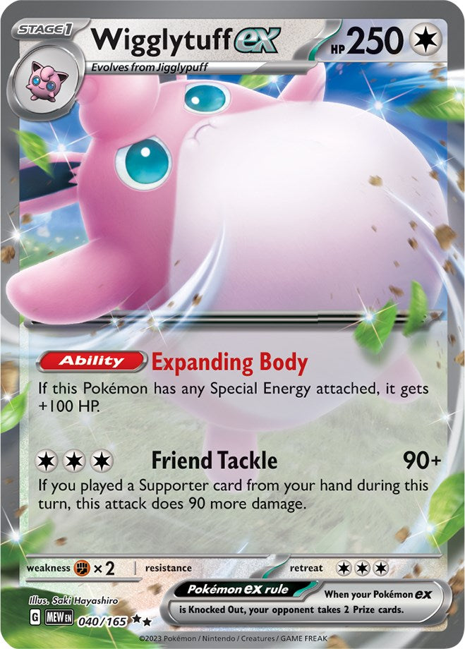Wigglytuff ex (040/165) [Scarlet & Violet 151] Pokémon