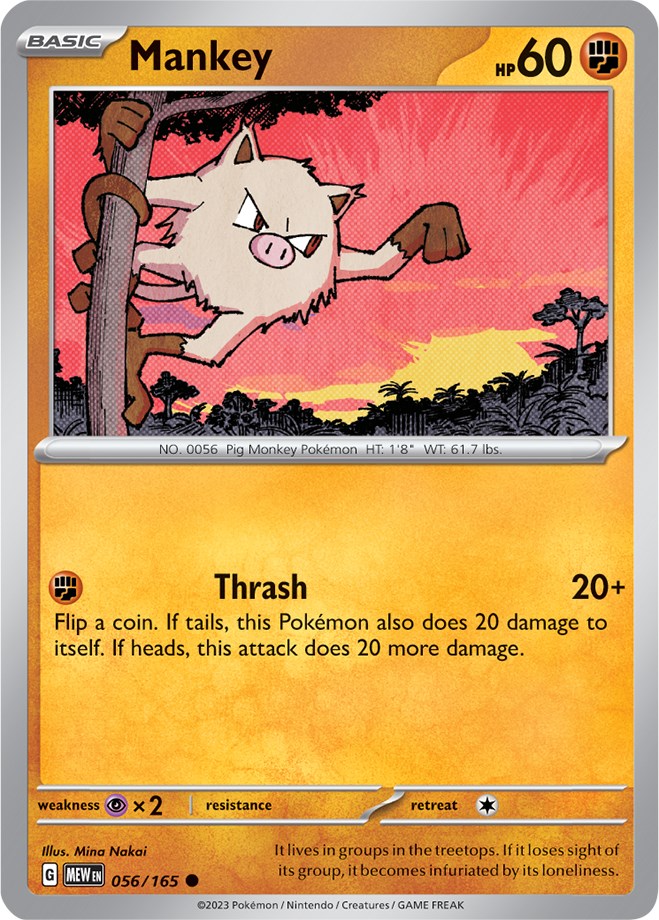 Mankey (056/165) [Scarlet & Violet 151] Pokémon