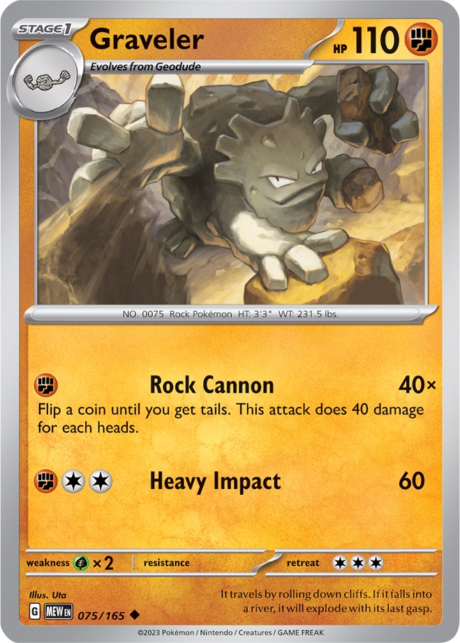 Graveler (075/165) [Scarlet & Violet 151] Pokémon