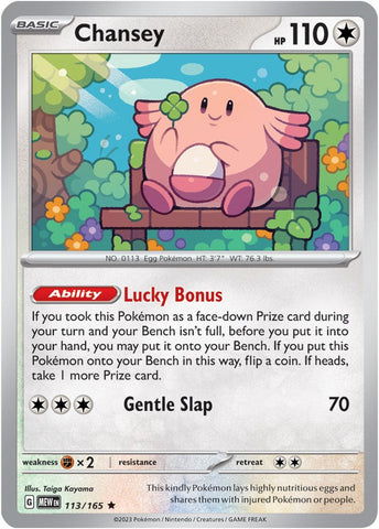 Chansey (113/165) [Scarlet & Violet 151] Pokémon