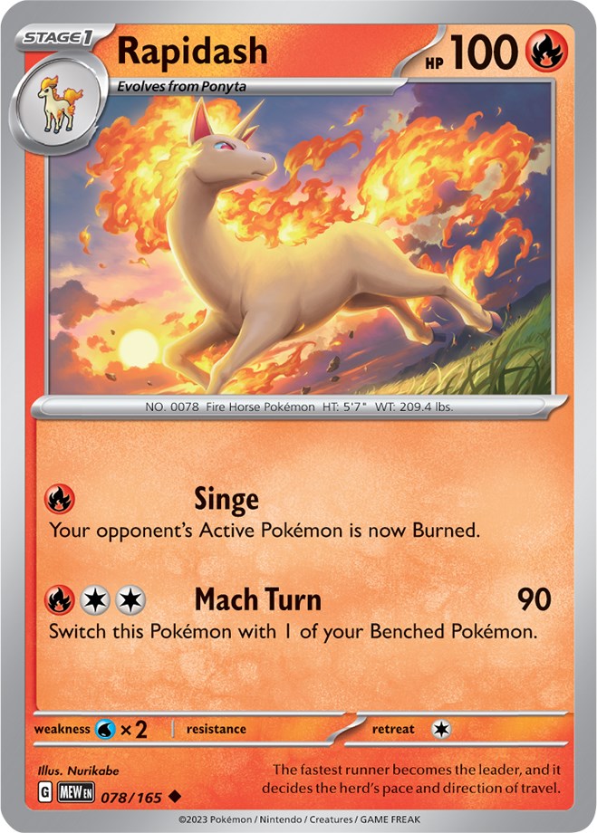 Rapidash (078/165) [Scarlet & Violet 151] Pokémon