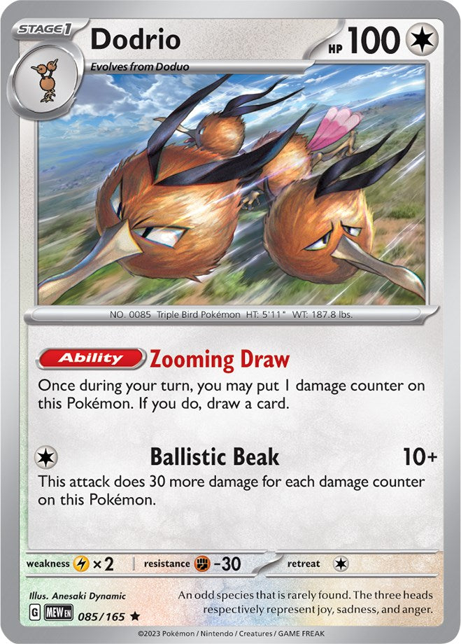 Dodrio (085/165) [Scarlet & Violet 151] Pokémon