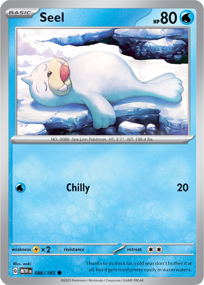 Seel (086/165) [Scarlet & Violet 151] Pokémon