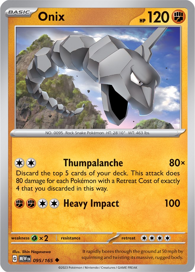 Onix (095/165) [Scarlet & Violet 151] Pokémon
