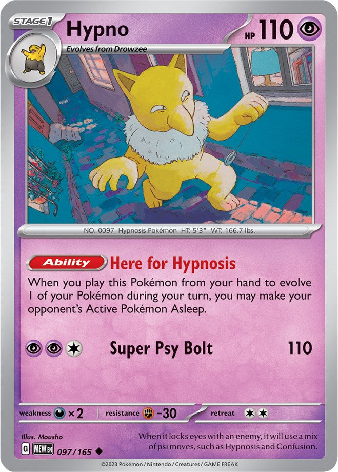 Hypno (097/165) [Scarlet & Violet 151] Pokémon