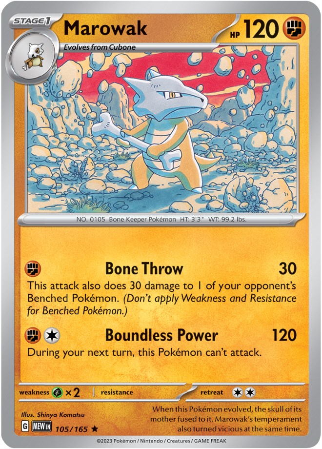 Marowak (105/165) [Scarlet & Violet 151] Pokémon