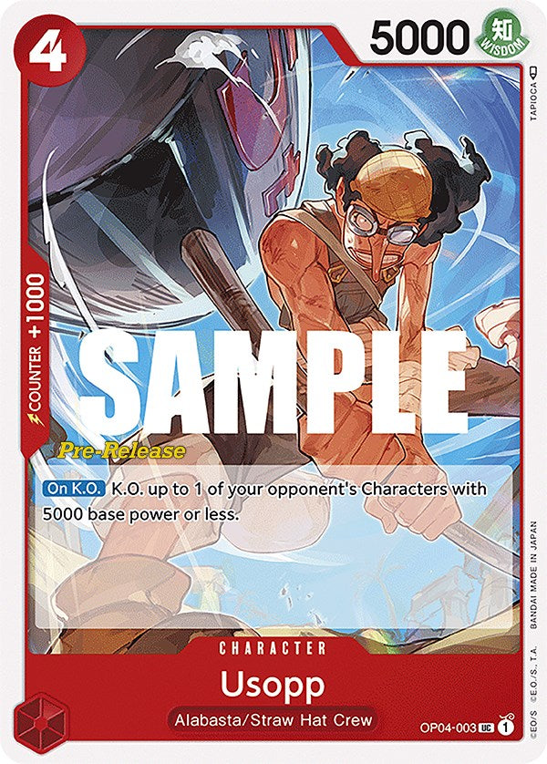 Usopp [Kingdoms of Intrigue Pre-Release Cards] Bandai
