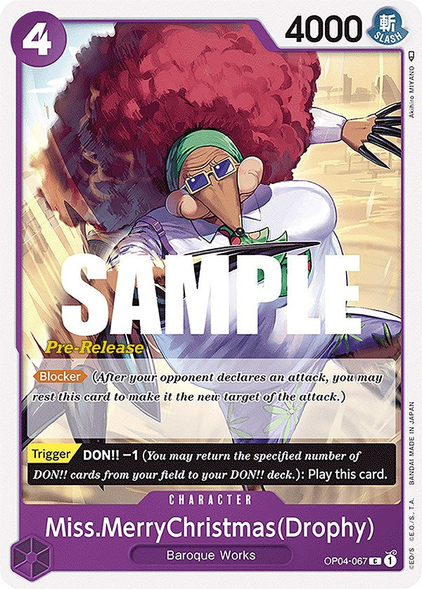 Miss.MerryChristmas(Drophy) [Kingdoms of Intrigue Pre-Release Cards] Bandai